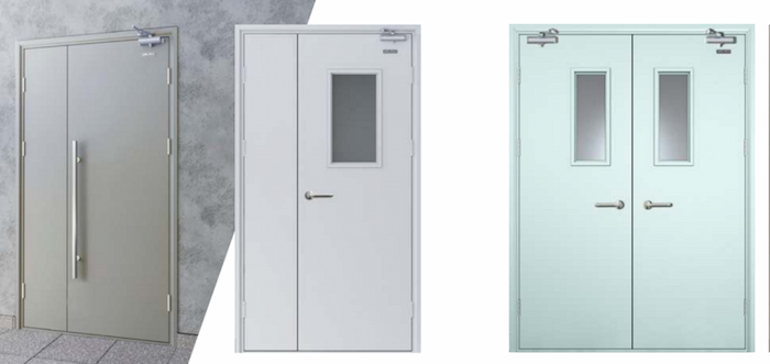 Cửa 2 cánh chống cháy lõi thép